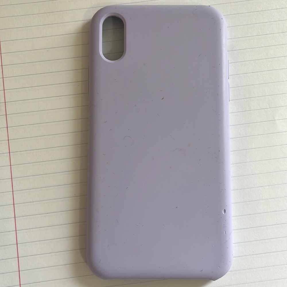 lilac purple silicone phone case
